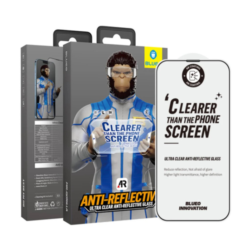 Blueo Ultra Clear AR Anti-Reflective HD Glass - iPhone15 Pro 6.1 - أكسسوار